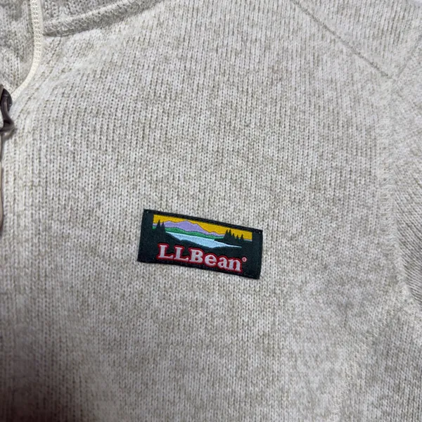 L.L. Bean‎ Womens Sweater Fleece Full-Zip Jacket M Sailcloth Gorpcore Granola - Image 3