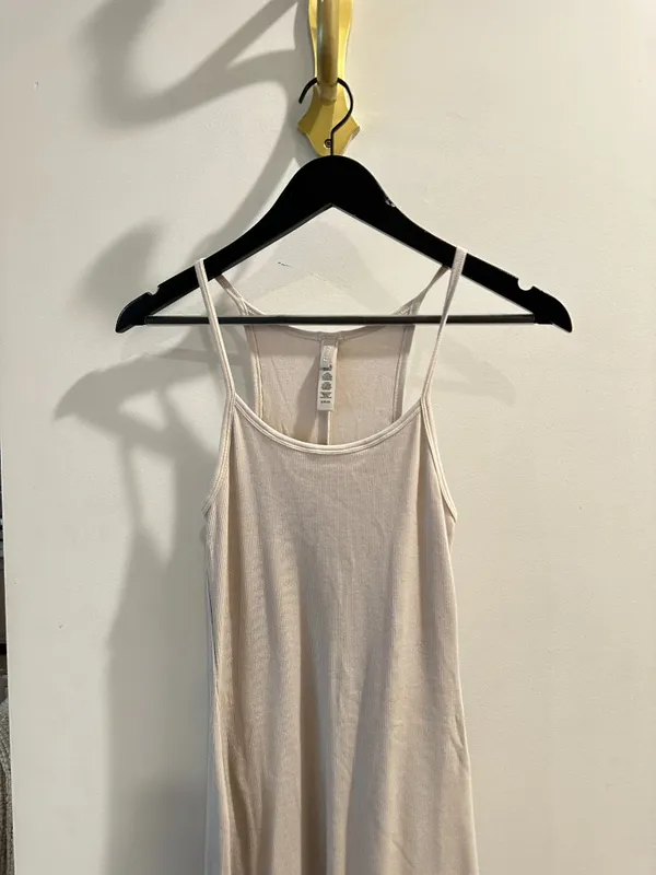 SKIMS Cotton Rib Maxi Dress in Stone Size Small - Image 5