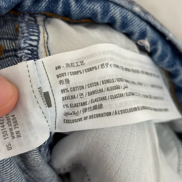 Abercrombie & Fitch The Ankle Straight Ultra High Rise Jeans Curve Love - 4/27 L - Image 4