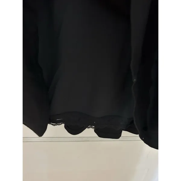 Ruby Ribbon Short Sleeve Black Slimming Lined Shapewear Black Knit Dress Size XL - Image 5