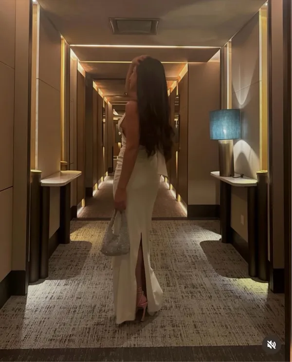 Zara dress maxi ecru ivory open back Evening holiday party wedding Gown - Image 2