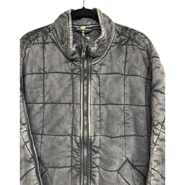 Free‎ People Dolman Knit Quilted Jacket Black Women's Size Medium - Image 3