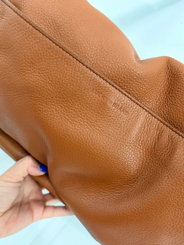 Lucky Brand Brown Leather Shoulder Bag Crossbody Boho Western Slouchy Vintage Style - Image 8