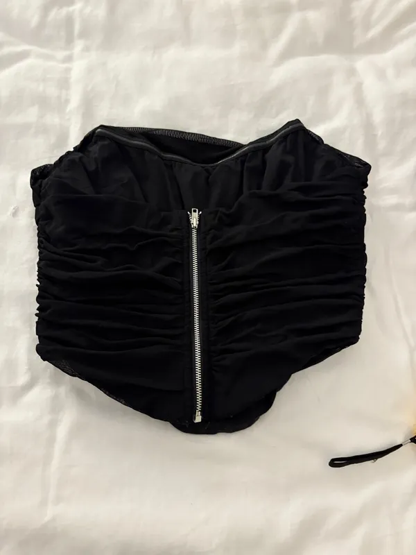 Amazon Boned Mesh Corset Top - Image 2