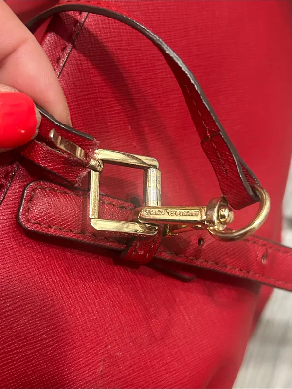 Michael Michael Kors Red large Jet Set leather tote bag - Image 6