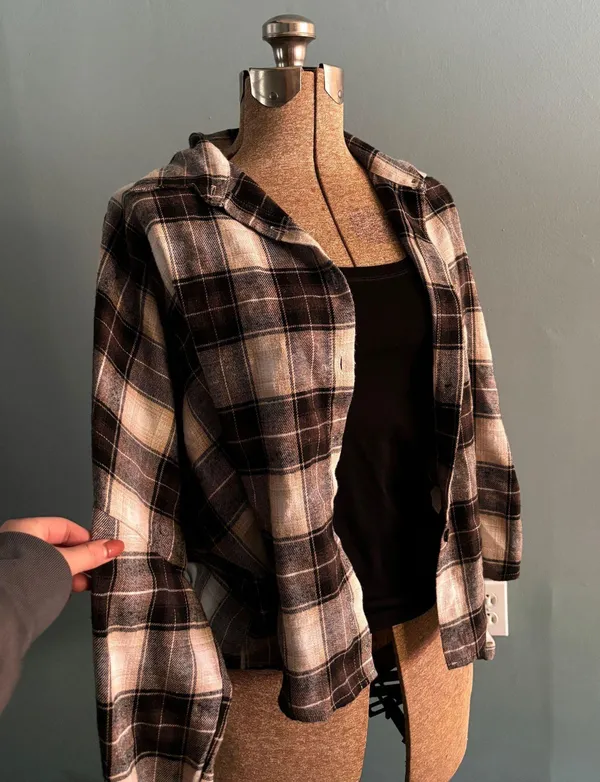 Romwe Oversized Flannel - Image 2