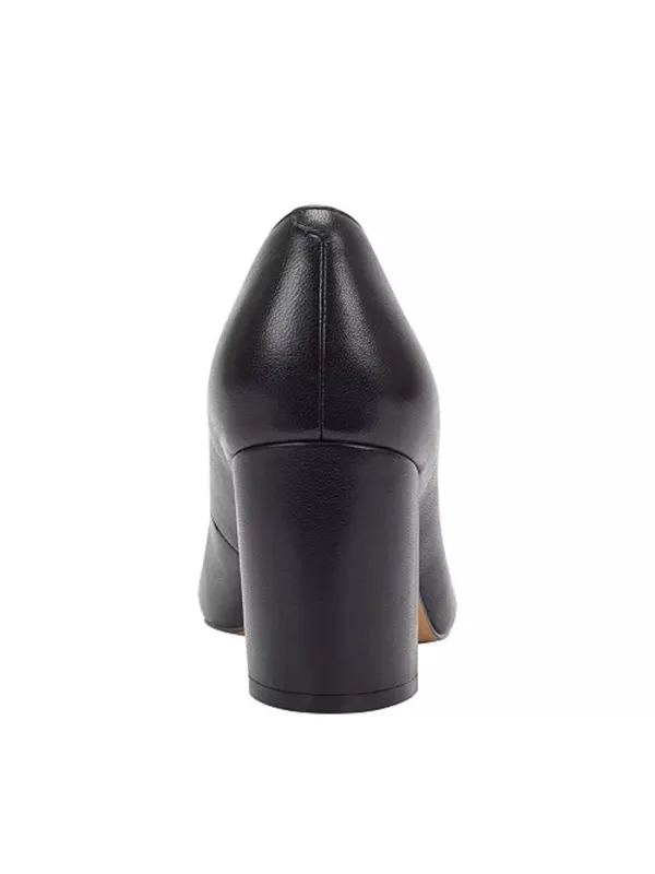 Marc Fisher Caitlin Sweetheart Topline Block Heel Pumps in Black, Size 9, NEW - Image 4