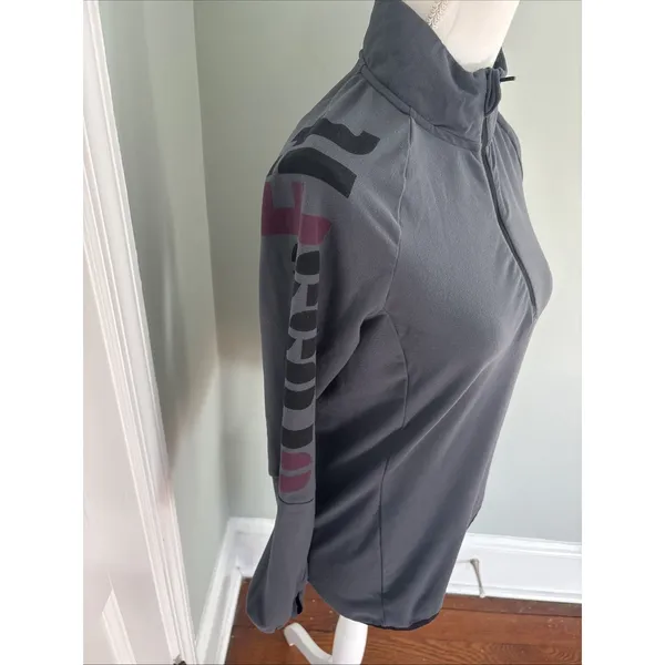 Reebok CrossFit Pullover Grey Size Small 1/2 Zip Shirt - Image 2