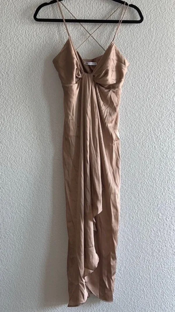 ZARA Satin Dress - Image 2