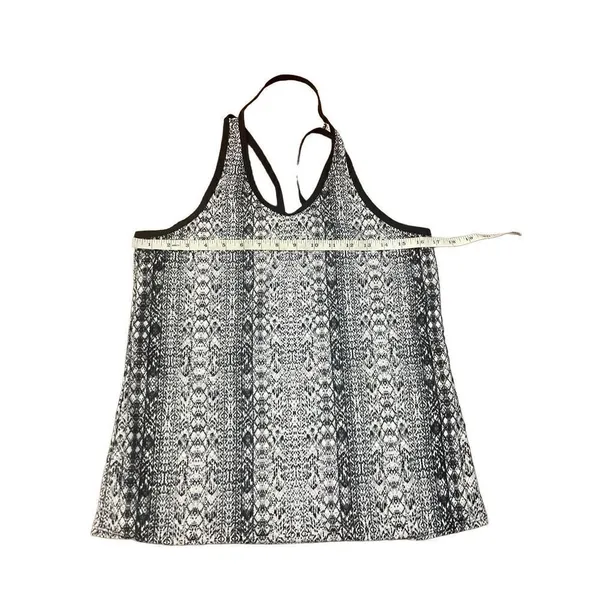 Athleta halter razor back‎ snakeskin print athletic tank size small - Image 3