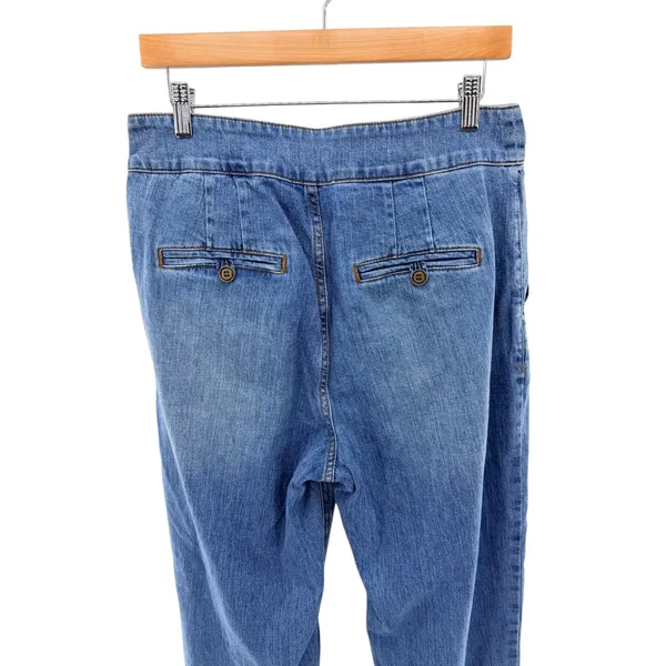 Anthropologie Pilcro Barrel Balloon Leg Jeans Blue Pleated Relaxed Fit Womens 30 - Image 4