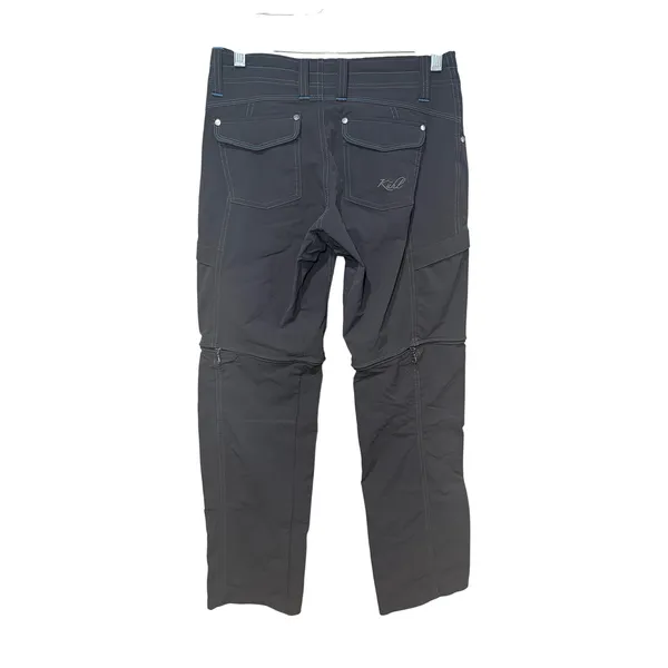 Kuhl Convertible Hiking Pants Zip Off‎ Cargo Outdoor Black Size 2 - Image 4