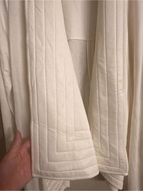 Anthropologie AMADI Draped Open-Front Quilted Cardigan - Image 3