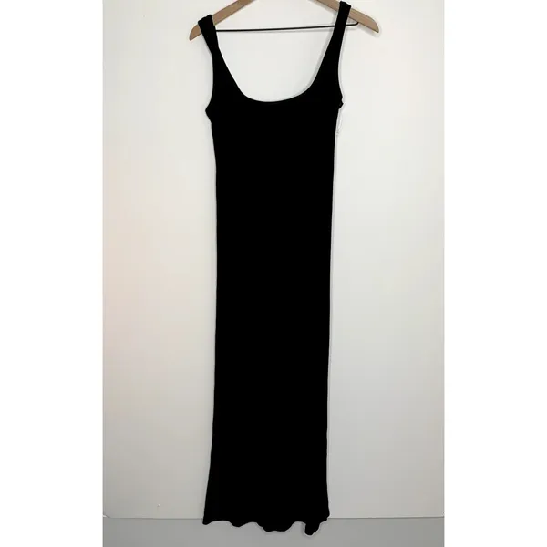 Hatch The Long Body Tank Maxi Dress Black Womens Size 2 Medium Maternity - Image 3