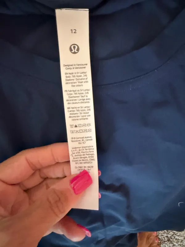 NWT Lululemon Lightweight Tennis Crewneck T-Shirt size 12 club blue - Image 10