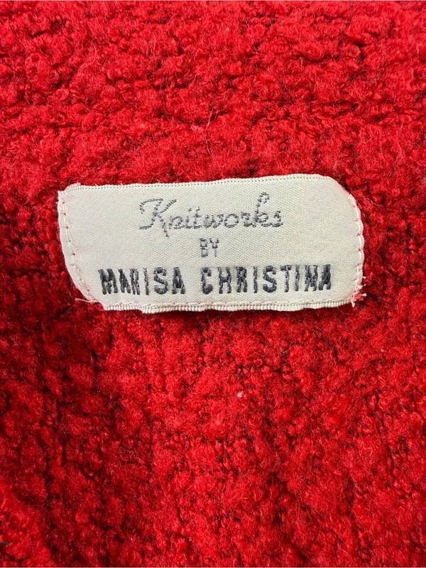Knitworks Women's Red Button Front Sweater Size L - Image 5