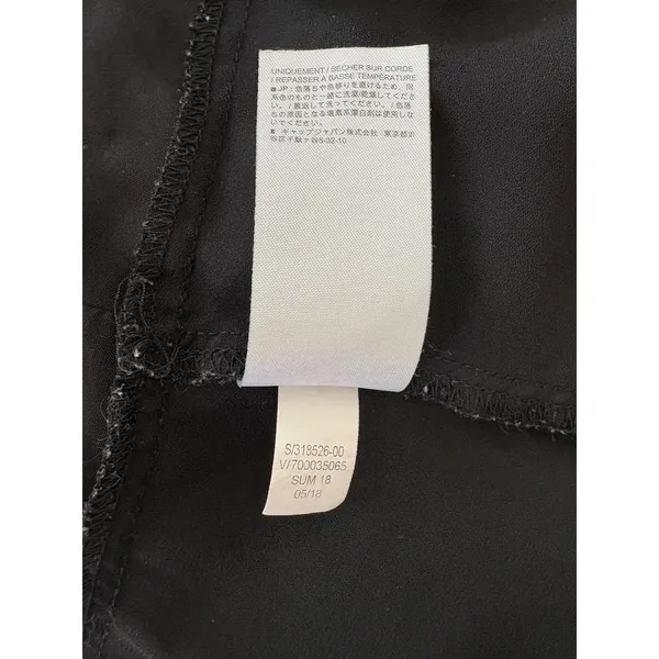 Banana Republic Black V-Neck Double Layer Tank Top Sleeveless XS/S Relaxed Fit - Image 7