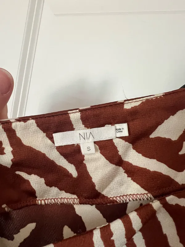 Zebra maxi skirt Brown - Image 3