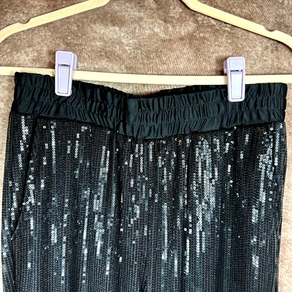 Shavonne Dorsey Sequin Jogger Black M - Image 9