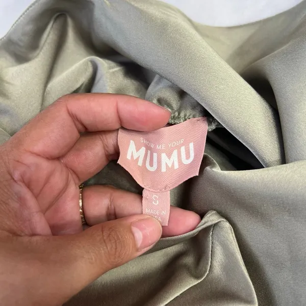 Show Me Your Mumu Green Long Dress Small Women Bridesmaid - Image 8