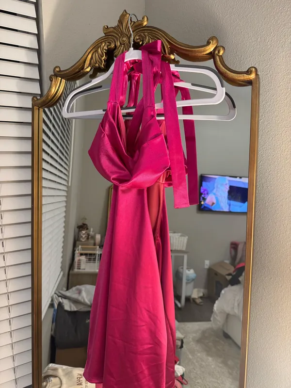 Lucy in the Sky Mini Dress Pink - Image 4
