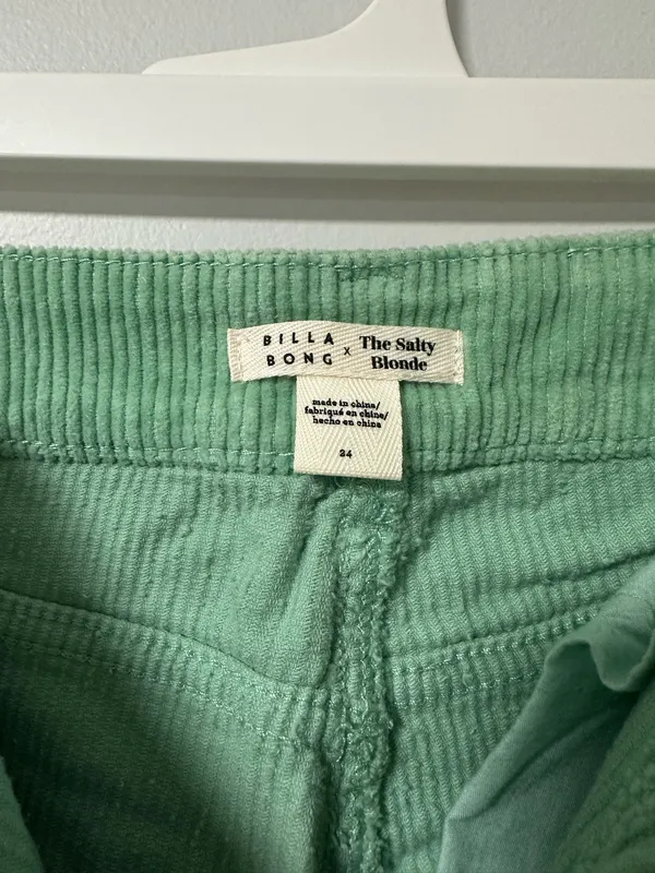 Billabong Green Pants Wide-Leg - Image 4