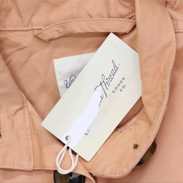 NWT Universal Thread Utility Button Up Coat Jacket 84021220 Coral Orange XS - Image 4