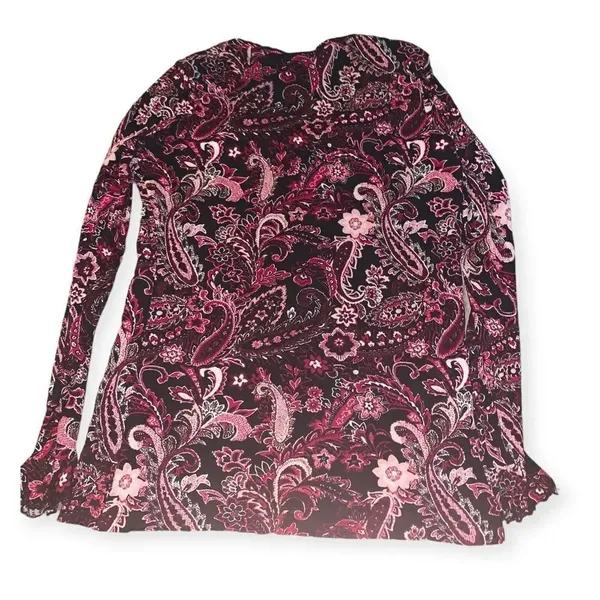Vintage y2k floral paisley blouse - Image 5