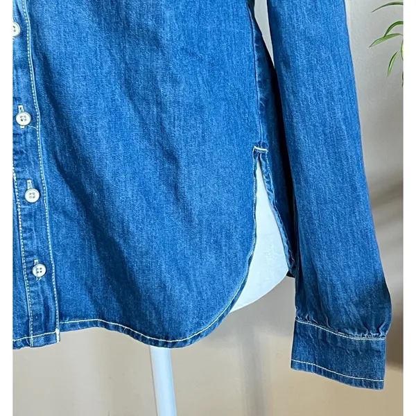 Anthropologie Pilcro Women's Chambray XS‎ NWT Cottagecore Prairie Minimalist - Image 3