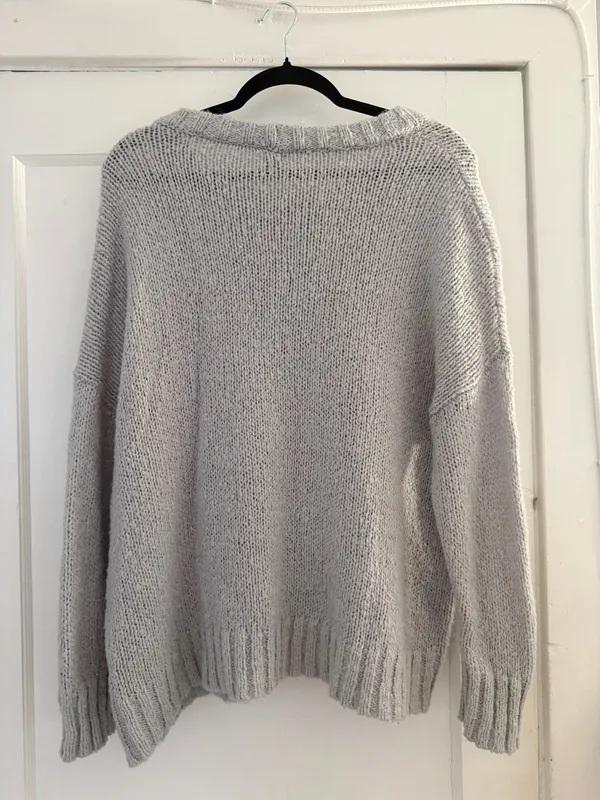 Aerie Grey Knit Sweater - Image 2