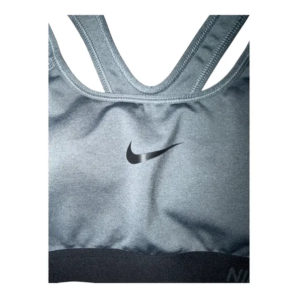Nike Pro Gray Padded Sports Bra, Medium - Image 4