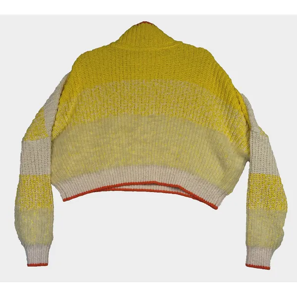 Free People Sunbrite Mock Neck Sweater Cropped‎ Baggy Size XSmall - Image 2