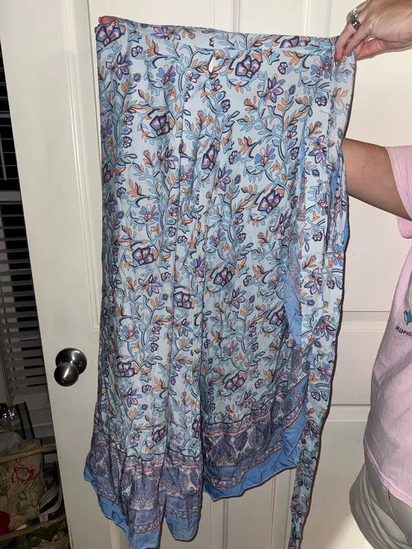 SHEIN Wrap Floral Skirt w Tie - Image 2