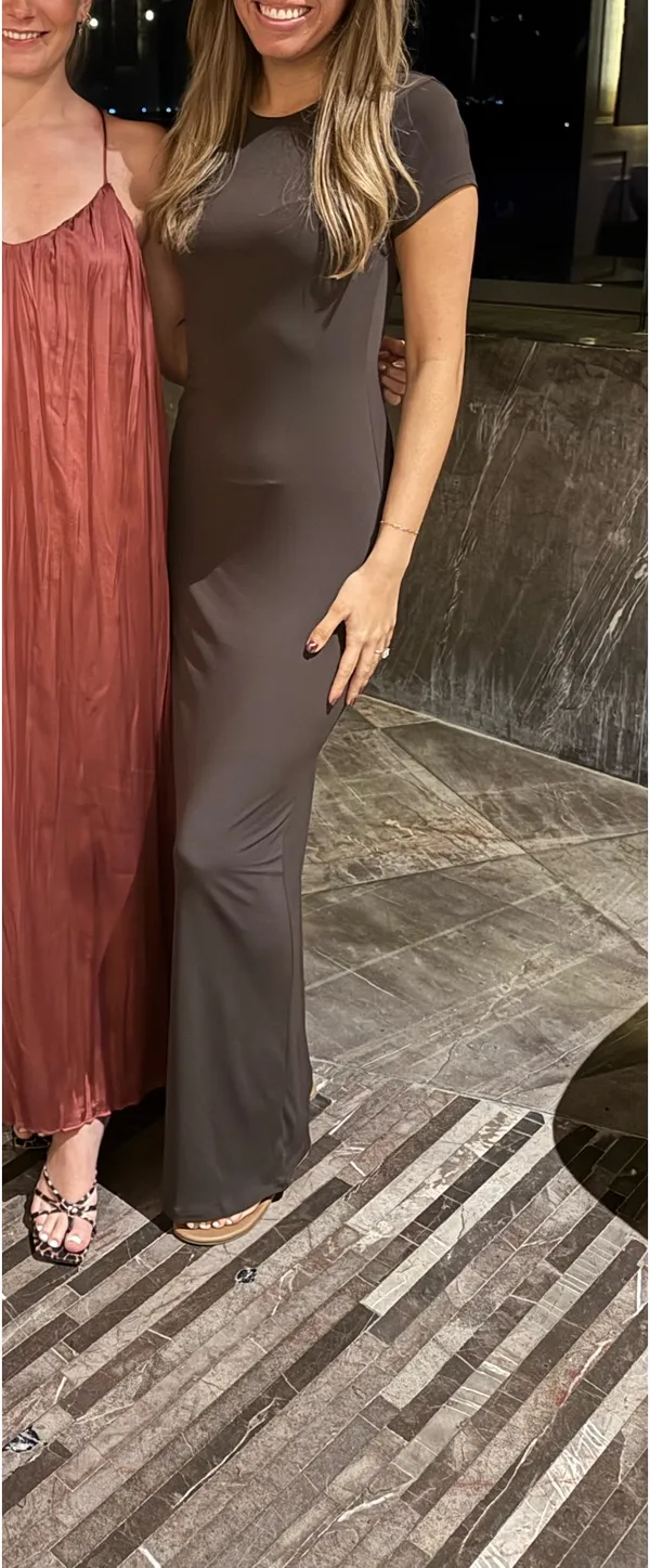 Brown Bodycon Dress - Image 5