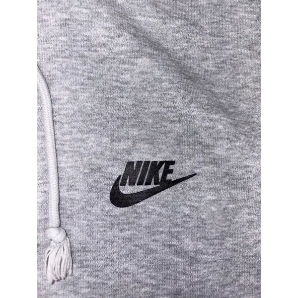 Nike Sportswear Women's Small Grey Pullover Hoodie Embroidered Logo Fleece - Image 8