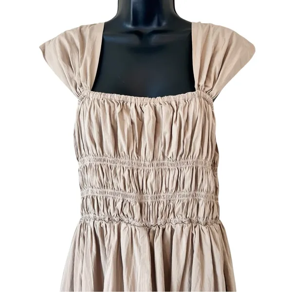 Tuckernuck POMANDER PLACE Noah Smocked Cotton Midi Dress - Image 3