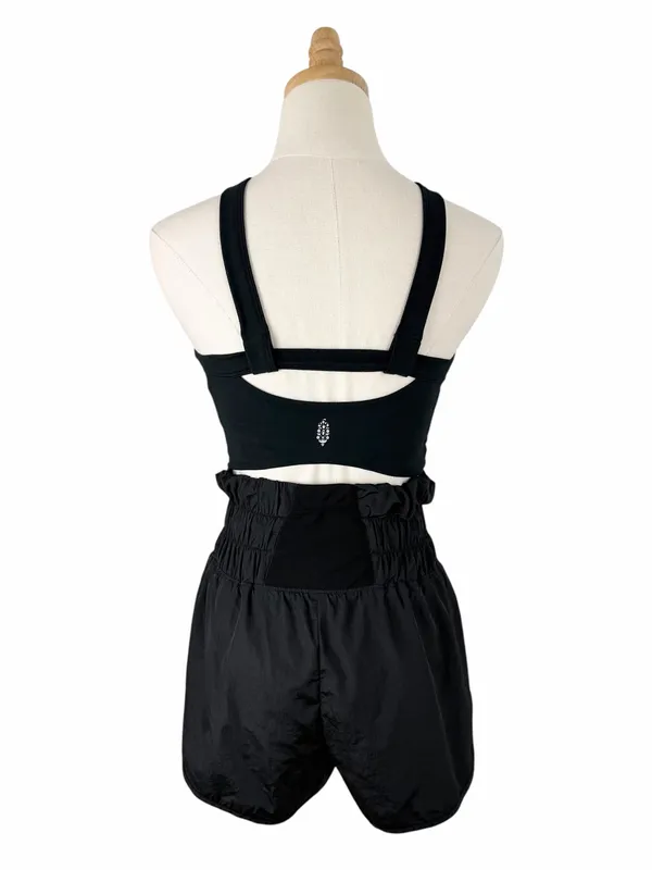 Free People Movement Halter Neck Romper Black Size Small - Image 4
