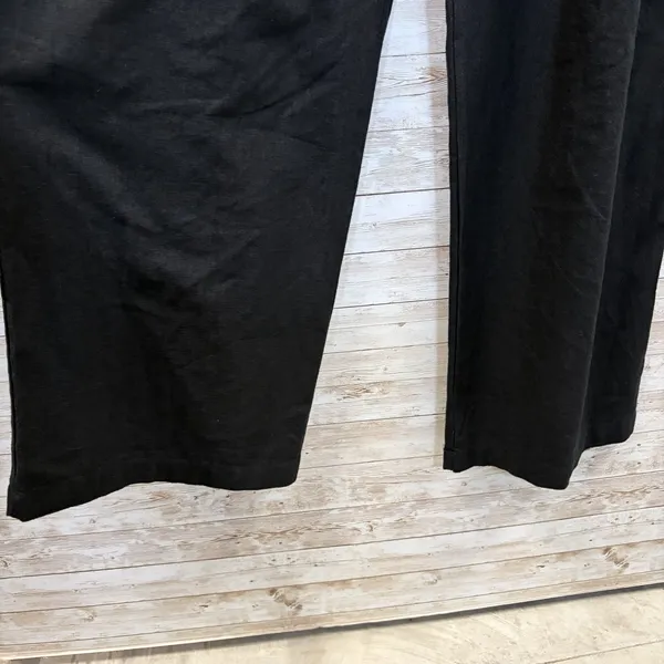 NWT Abercrombie‎ & Fitch Womens M (Long) Pants Black Wide Leg Linen Blend NEW - Image 5