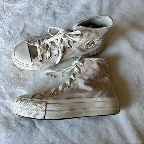 Converse Desert Sand Festival Platform Sneakers Women’s Size 6.5 - Image 7