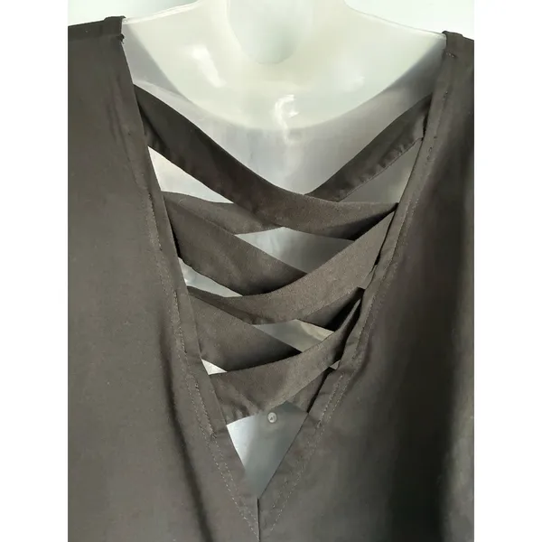 Ecowish Black Long Sleeve Top Women's Medium - Image 6