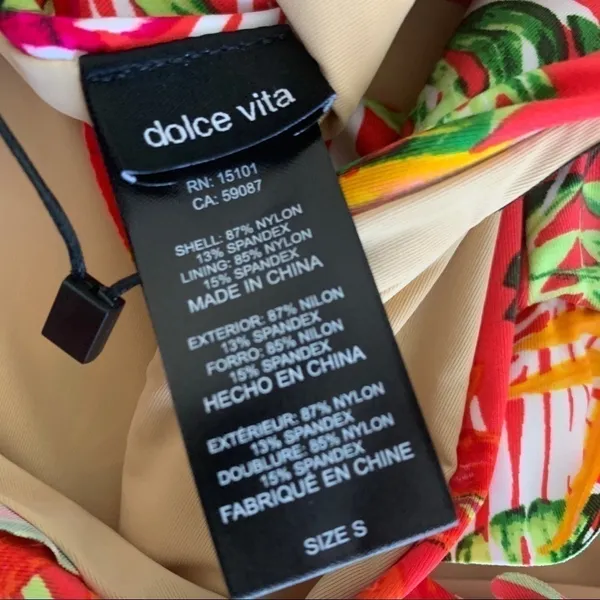 NEW DOLCE VITA BIKINI swim BOTTOM red orange NWT - Image 10