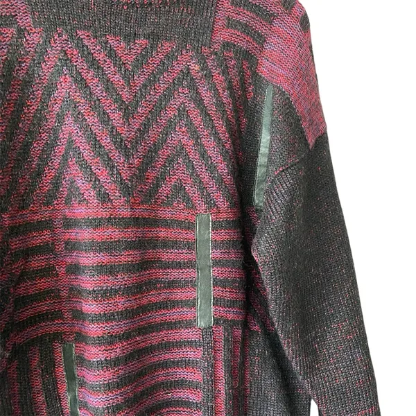 Vintage Natural Knitwear Polo Mohair & Wool Crewneck Sweater - Image 5