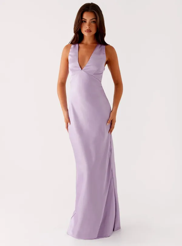 Peppermayo Maxi Satin Dress - Image 3