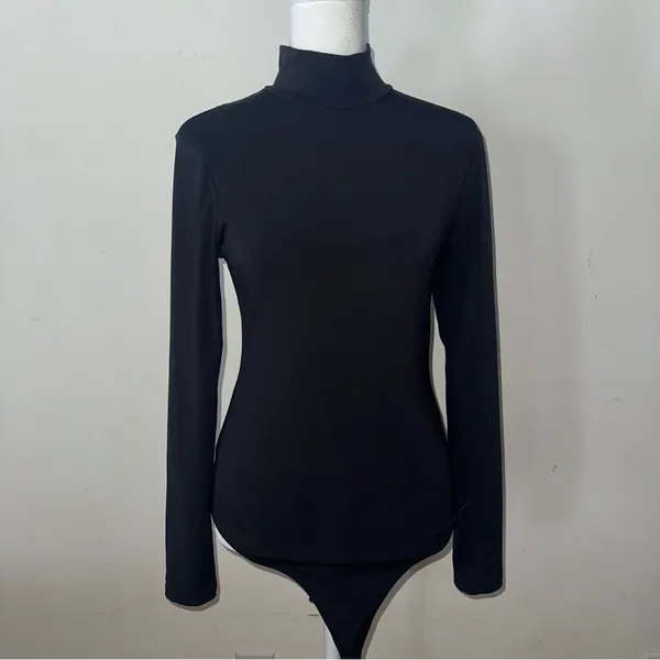 Abercrombie & Fitch Black Long Sleeve Bodysuit - Image 3