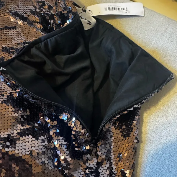 The Drop Sequin Skirt Size M | Dark Shimmer | New With Tags - Image 6