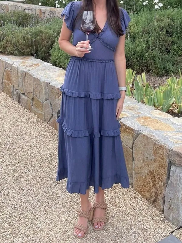 Pinch Blue Midi Dress - Image 6