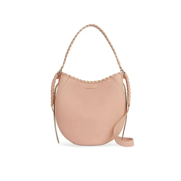 AllSaints Nude Pink Courtney Hobo Bag - Image 3