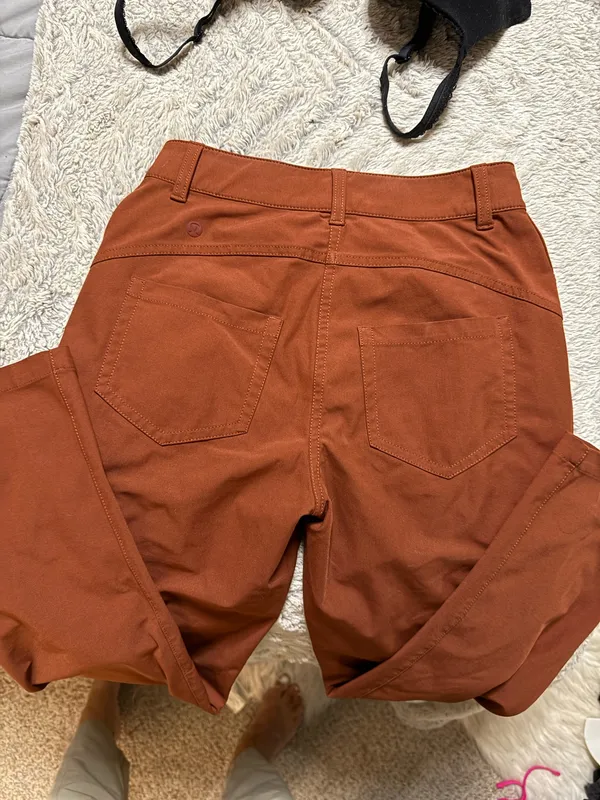 Lululemon City Sleek 5 Pocket Pant in "Dark Terracotta - Image 2