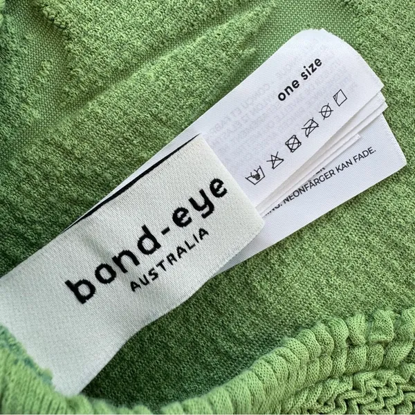 NEW Bond-eye The Imogen Body-Con Cover Up Minidress Matcha Palm Green One Size - Image 7