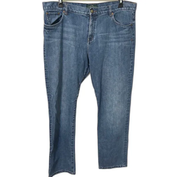 Lauren Ralph Lauren LRL Jeans Co Straight Bootcut Blue Denim Jeans Women's 14 - Image 11